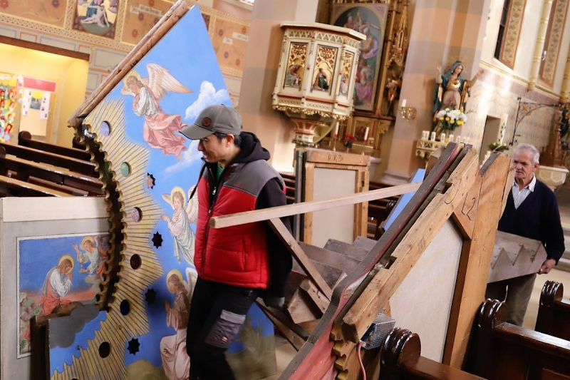 Abbau des Ostergrabes – ein gesellschaftliches Ereignis