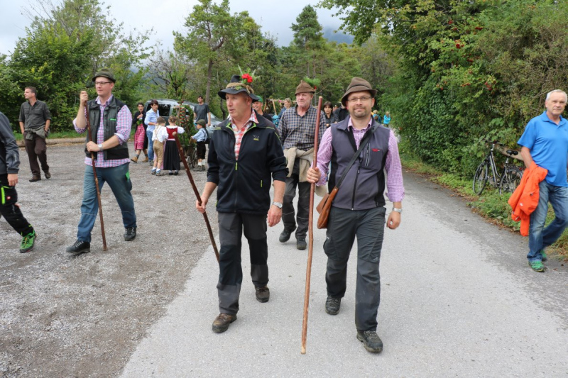 Almabtrieb Hochfeldernalm 2016 – Almvieh wurde wieder geschmückt