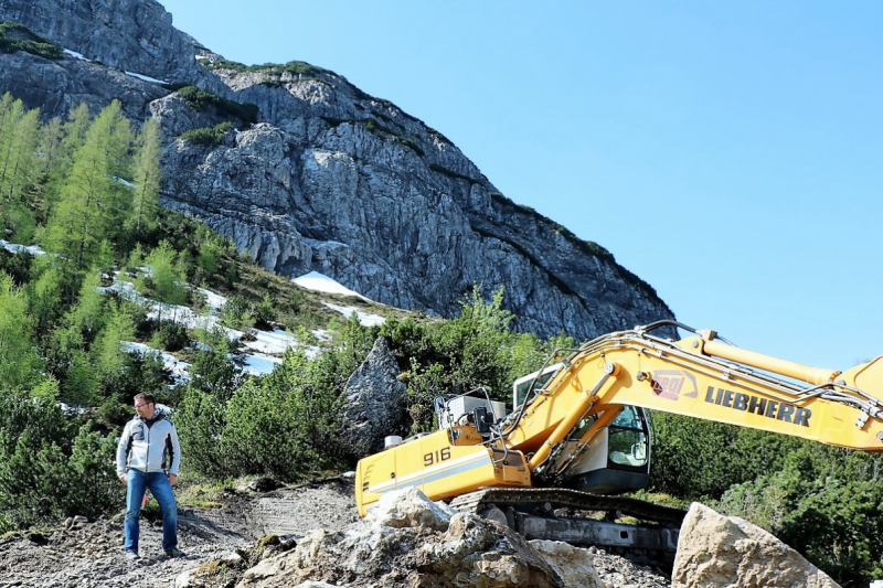 Bagger auf der Seebenalm – „Vorbildlich, so soll es sein“