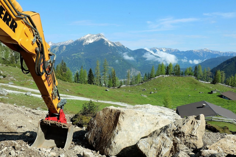 Bagger auf der Seebenalm – „Vorbildlich, so soll es sein“