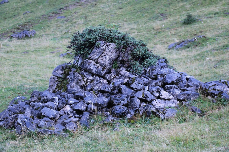 Baubeginn Hochfeldernalm – die alte Almhütte in Trauer