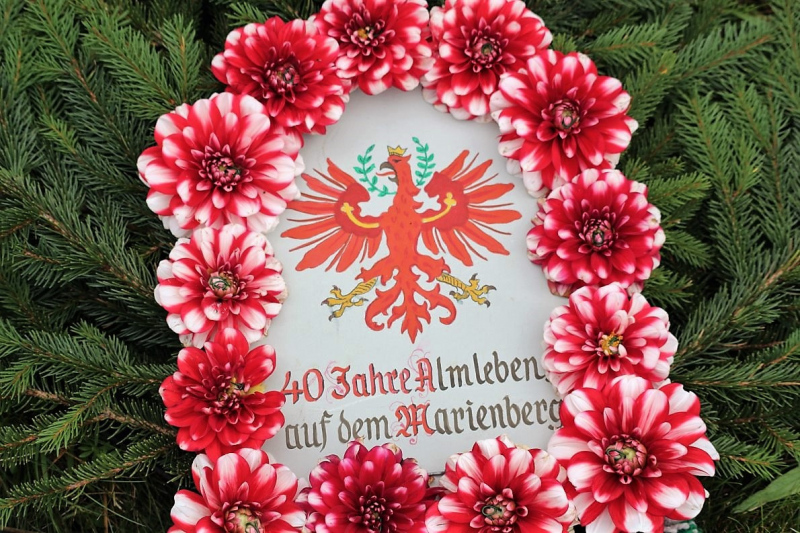 Drei-Almen-Abtrieb in Mieming – Abschied des Marienberg-Hirten