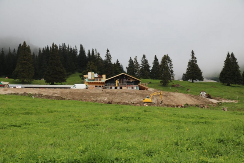 Hochbaustelle Feldernalm – Kein Termindruck