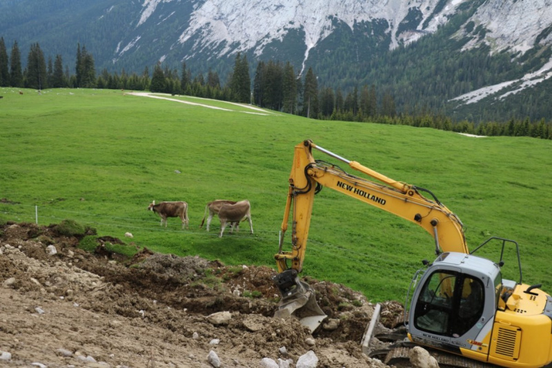 Hochbaustelle Feldernalm – Kein Termindruck