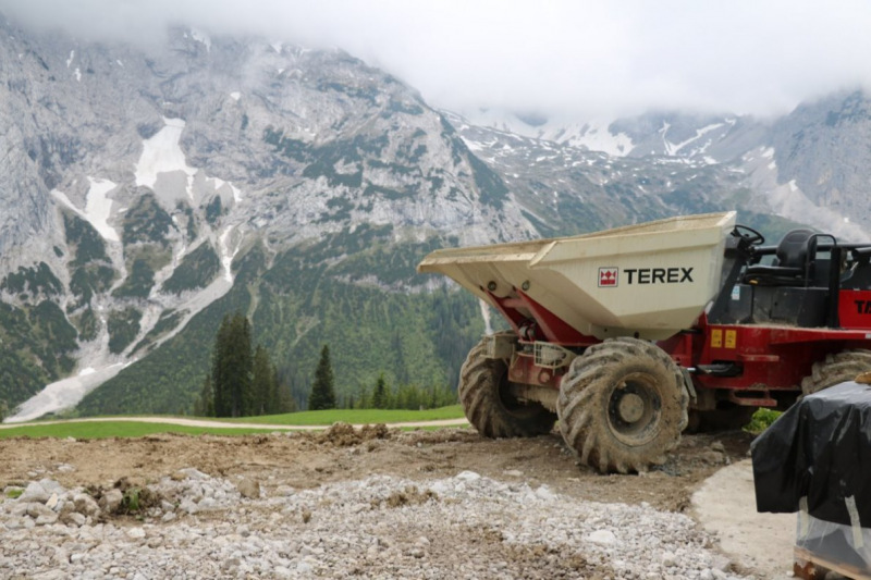 Hochbaustelle Feldernalm – Kein Termindruck