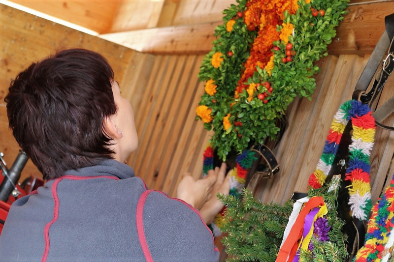 Hochbetrieb bei den Barwieser Almleuten vor dem Marienberg-Almfest