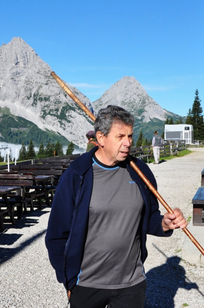 Hochfeldernalm im Juli 2013 – Viehauftrieb ins Felderer Tal
