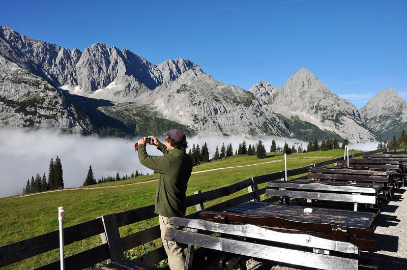 Hochfeldernalm im Juli 2013 – Viehauftrieb ins Felderer Tal