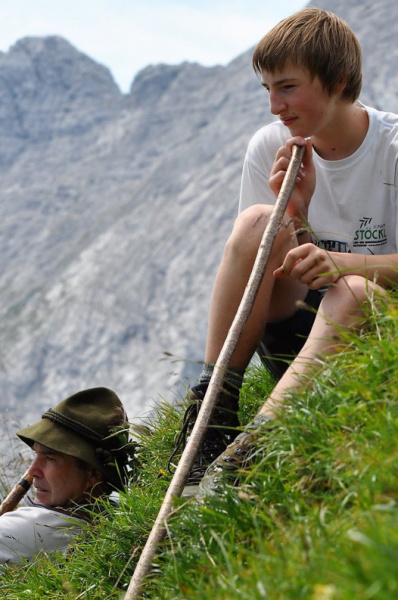 Hochfeldernalm im Juli 2013 – Viehauftrieb ins Felderer Tal