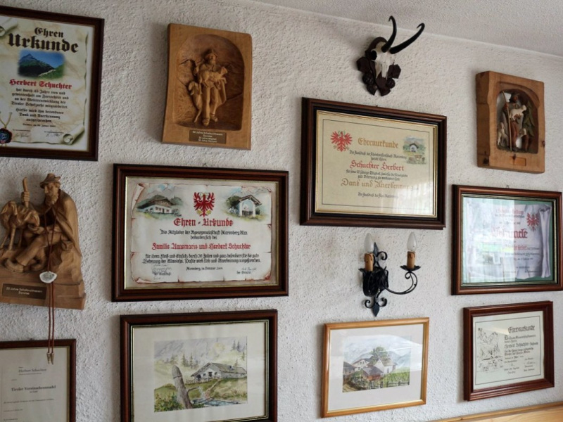 Im Haus der Hirtenfamilie Schuchter in Nassereith