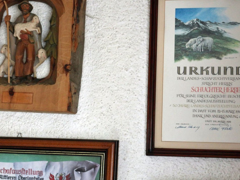 Im Haus der Hirtenfamilie Schuchter in Nassereith