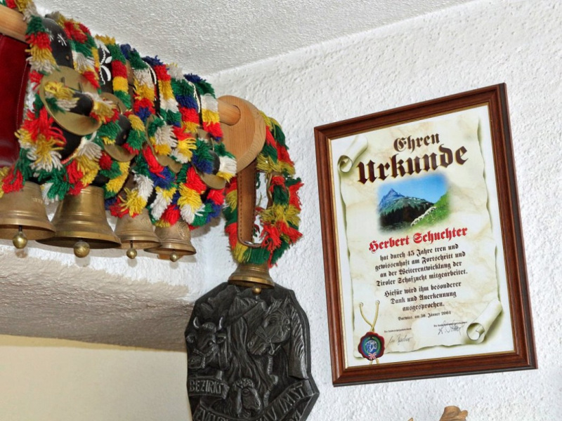 Im Haus der Hirtenfamilie Schuchter in Nassereith