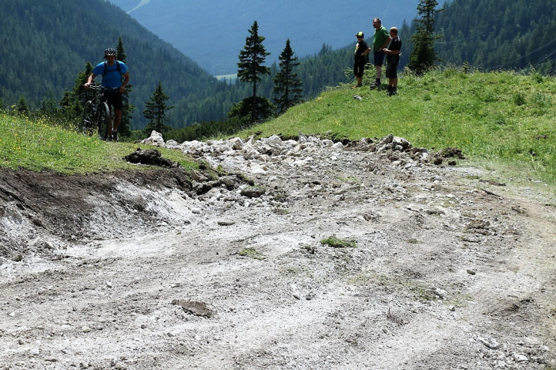 Marienbergjoch – Hochwasserschäden werden beseitigt
