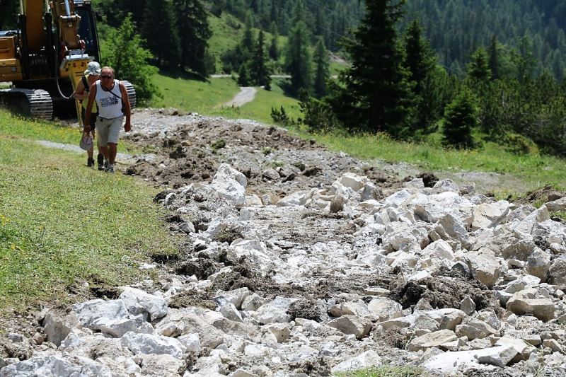 Marienbergjoch – Hochwasserschäden werden beseitigt