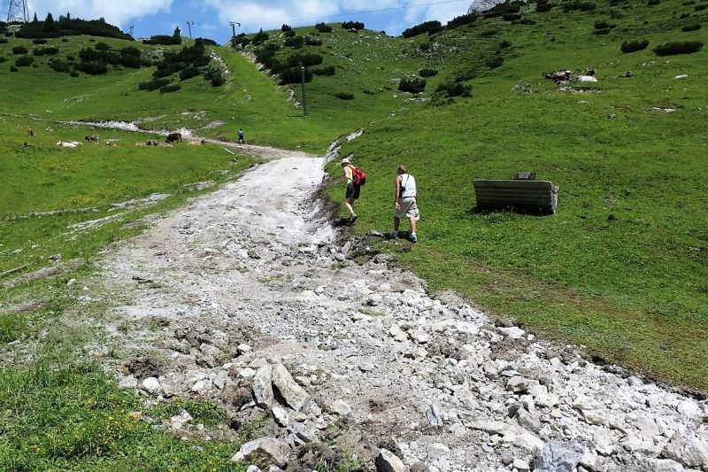 Marienbergjoch – Hochwasserschäden werden beseitigt