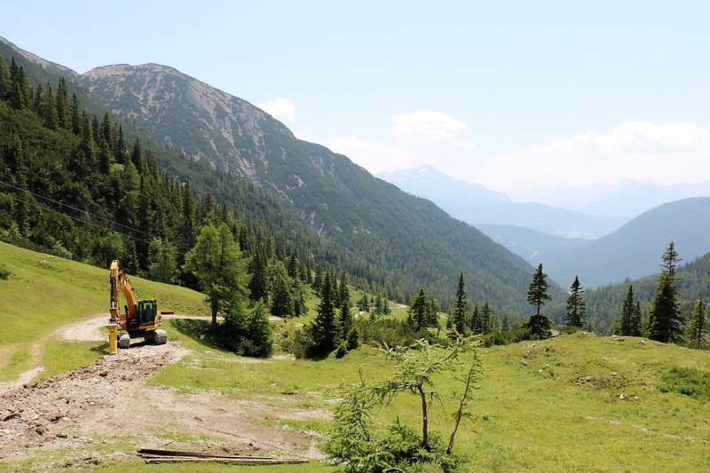 Marienbergjoch – Hochwasserschäden werden beseitigt