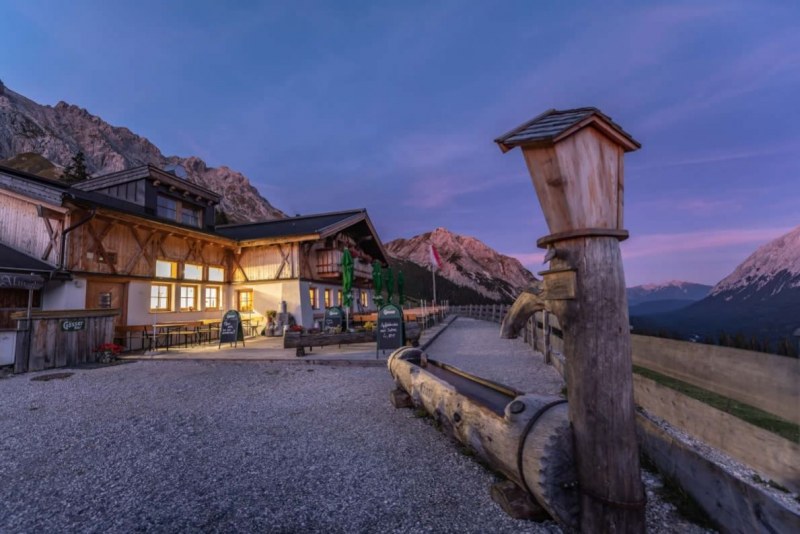 Sammelstelle unterhalb der alten Feldernalm