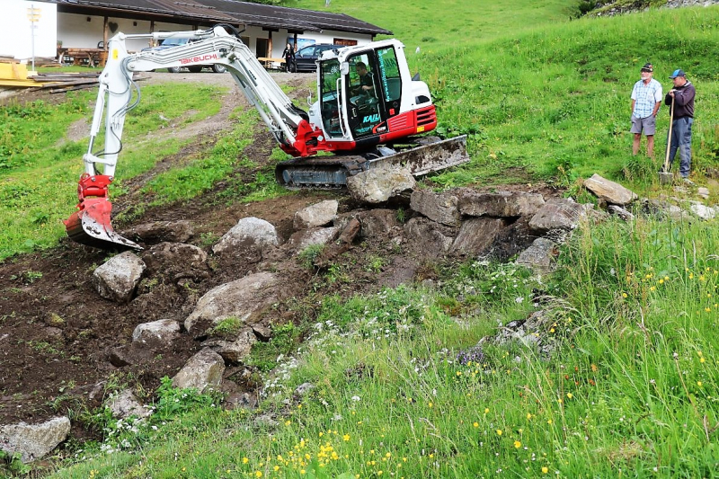 Sanierung Marienbergalpe – zum Almsommer solls fertig sein