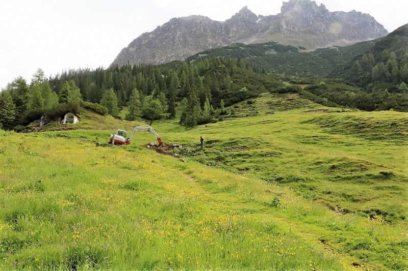 Sanierung Marienbergalpe – zum Almsommer solls fertig sein