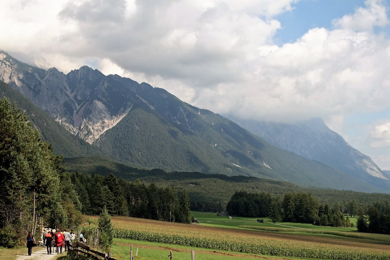 Schafabtrieb von der Seebenalm nach Untermieming