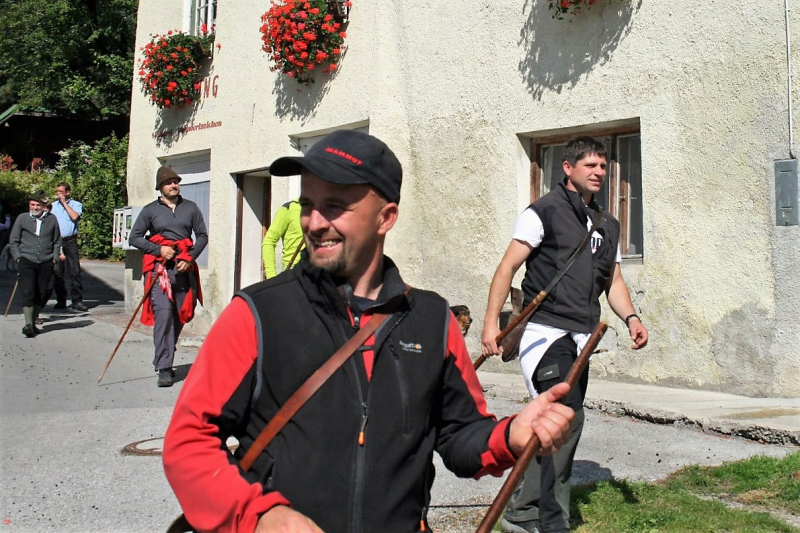 Schafabtrieb von der Seebenalm nach Untermieming