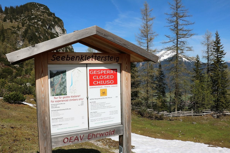 Seebenalm – Gebaut werden Steinschlagschutz und Gastank
