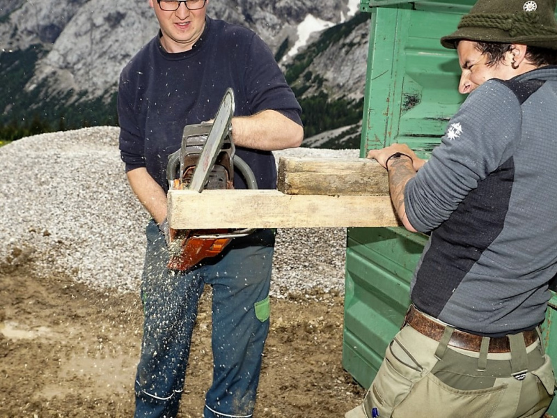 Verlegung der Feldernalmkapelle