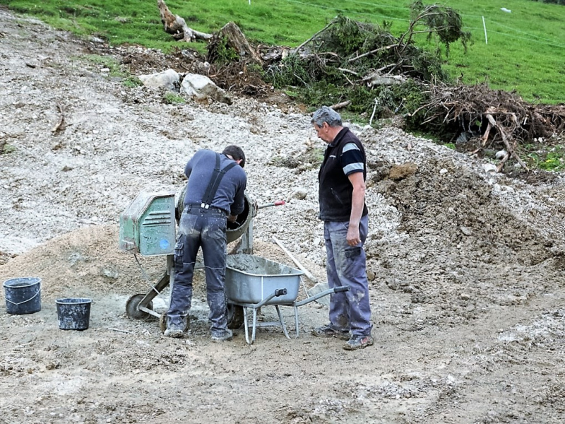 Verlegung der Feldernalmkapelle