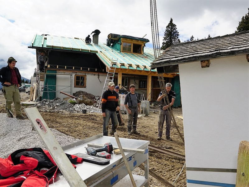 Verlegung der Feldernalmkapelle