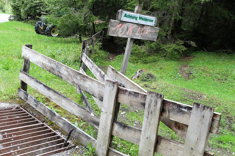 Zäunen auf der Biberwier-Alm