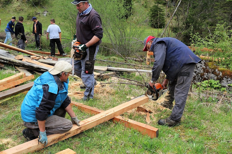 Zäunen auf der Biberwier-Alm