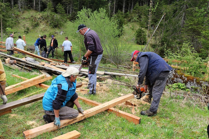 Zäunen auf der Biberwier-Alm