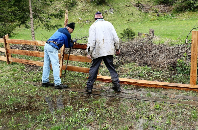 Zäunen auf der Biberwier-Alm