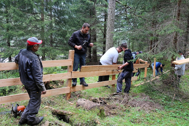 Zäunen auf der Biberwier-Alm
