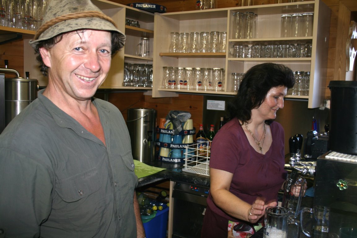 Gerhard unc Claudia Wiggins, Seebenalm. (Foto: Knut Kuckel)