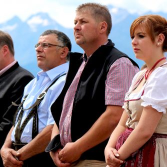 Marienbergfest mit der neuen Pächterfamilie Bianca und Anfreas Rott. (Foto: Knut Kuckel)